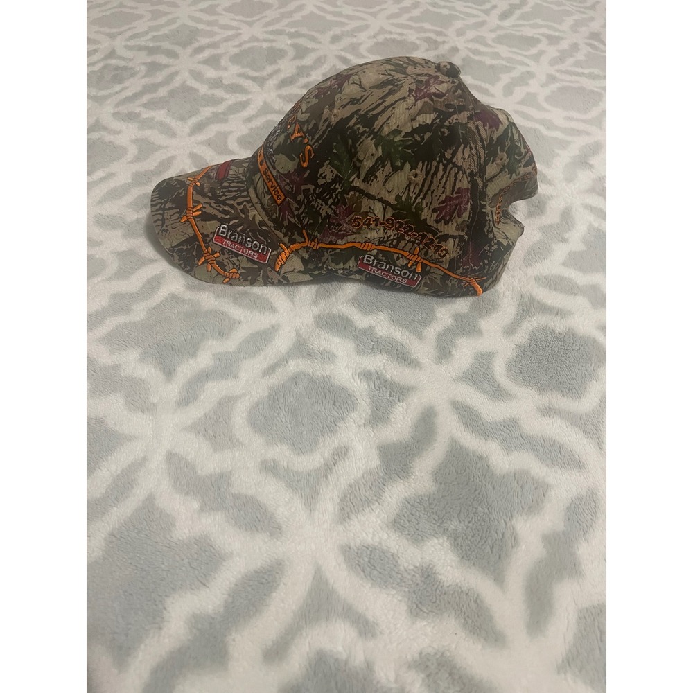 Bonney's Equipment Branson Tractors Camo Embroidered Hat Kymco Cub Cadet Cap - Picture 4 of 10